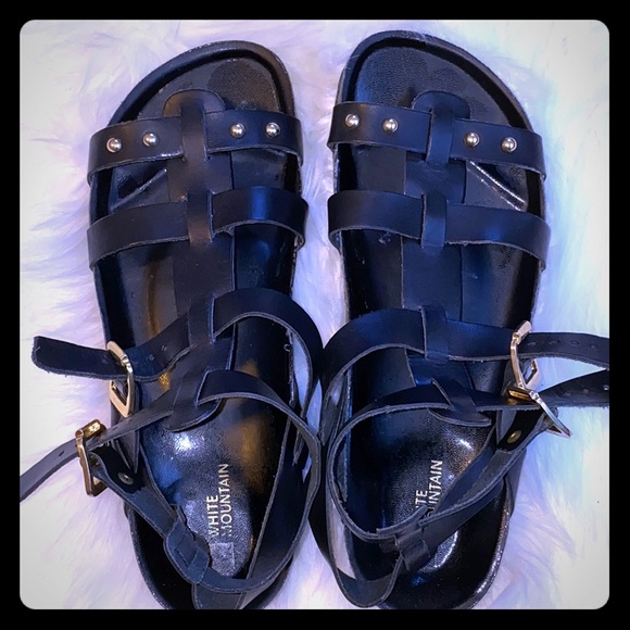 white mountain gladiator sandals